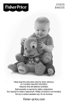 Fisher-Price C6325 Instruction Sheet