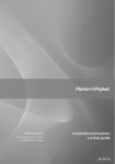 Fisher & Paykel WH80F60W User's Manual