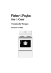 Fisher & Paykel RA535 Series User's Manual