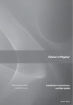 Fisher & Paykel OR90SDBSI User's Manual