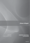 Fisher & Paykel DW60CE User's Manual