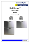 Fisher & Paykel DD603FC User's Manual