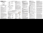 First Alert Photoelectric Smoke Alarm With Escape Light User's Manual