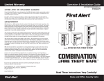 First Alert 2 Cu. Ft. Combination Executive Safe User's Manual