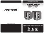 First Alert 1.3 Cu. Ft. Waterproof Combination Safe User's Manual