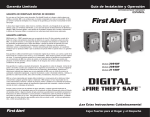 First Alert 1.2 Cu. Ft. Digital User's Manual