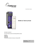 FieldServer FS-RA-CLX-FIR User's Manual