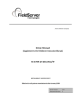 FieldServer FS-8704-14 User's Manual