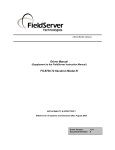 FieldServer FS-8700-72 User's Manual