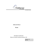 FieldServer Technologies Video Game Controller 1.1 User's Manual