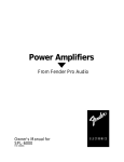 Fender SPL-6000P User's Manual