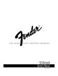 Fender '63 Vibroverb User's Manual