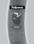 Fellowes MS-460Cs User's Manual