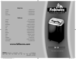 Fellowes SB-15C User's Manual