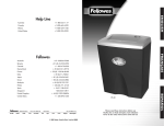 Fellowes PS-8C User's Manual