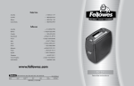 Fellowes PS-12Cs User's Manual
