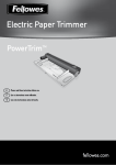 Fellowes PowerTrim User's Manual