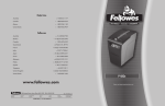 Fellowes P-58Cs User's Manual