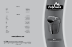 Fellowes DS-3 User's Manual