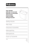 Fellowes CC4 User's Manual