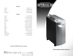 Fellowes C14 User's Manual