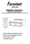 Farenheit Technologies DVD-34A User's Manual