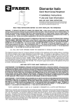 Faber Diamante Isola User's Manual