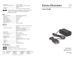 Extron electronic P/2 User's Manual