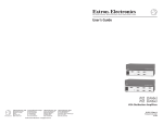 Extron electronic P/2 DA4xi User's Manual