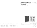 Extron electronic CTP150CM User's Manual