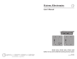 Extron electronic Extron Electronics Switch RGB 326 User's Manual