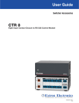 Extron electronic Extron Electronics Switch CTR 8 User's Manual