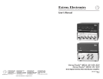 Extron electronic 4V User's Manual