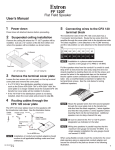 Extron electronic 120T User's Manual