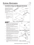 Extron electronic Extron Electronics Projector Accessories PMK 450 User's Manual