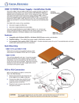 Extron electronic Extron Electronics Power Supply VNM 12 PSR User's Manual