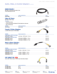 Extron electronic BNCM-RCAM 6 User's Manual