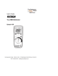 Extech Instruments True RMS Multimeter Extech 430 User's Manual