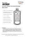 Extech Instruments 421509 User's Manual