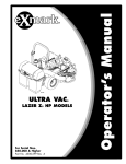 Exmark ULTRA VAC LAZER Z HP User's Manual
