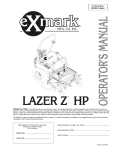 Exmark Lazer ZHP User's Manual