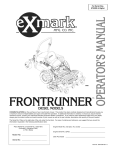 Exmark Frontrunner User's Manual