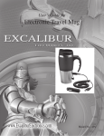 Excalibur electronic Electronic Travel Mug 494 User's Manual