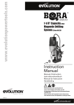 Evolution Technologies BORA 2800 User's Manual