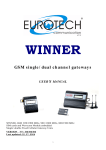 Eurotech Appliances Winner User's Manual