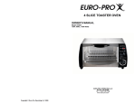 Euro-Pro TO282 User's Manual