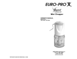 Euro-Pro FP107 User's Manual