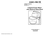 Euro-Pro KM550E User's Manual