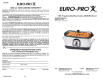 Euro-Pro KC272CF User's Manual