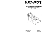 Euro-Pro F1063 User's Manual